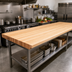 Thumbnail image #2 for Boos Block 132 x 38 Inch Kitchen Countertop, 1-1/2 Inch Thick, Edge Grain Northern Hard Rock Maple, Varnique Finish