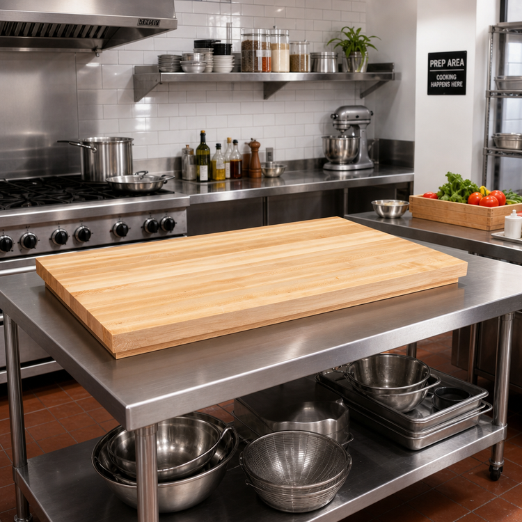 Product image #2 for 42 Inch x 25 Inch Edge Grain Northern Hard Rock Maple Kitchen Countertop, Oil Finish