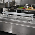 Thumbnail image #2 for Duke Manufacturing 442-2S 7-Inch Wide Stainless Steel Carving Board with Fixed Brackets for 32-Inch Steam Tables