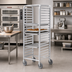 Thumbnail image #2 for Channel Standard Heavy-Duty Series Side-Load Aluminum Bun Pan Rack for 15 Full-Size Pans with 5-Inch Swivel Casters