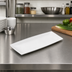 Thumbnail image #2 for Endurance White Rectangular Break-Resistant Melamine Serving Tray, 13-7/8 x 6-1/2 x 7/8 Inch