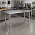 Thumbnail image #2 for Advance Tabco 60 Inch x 30 Inch 16 Gauge 304 Stainless Steel Top Work Table with Galvanized Open Base
