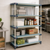 Thumbnail image #2 for MetroMax 4 4-Shelf Open-Grid All-Polymer Stationary Starter Shelving Unit, 36W x 24D x 63H Inches