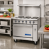 Thumbnail image #2 for Imperial Pro Series 36-Inch Electric Restaurant Range with 6 Round Elements, Solid Top, and Standard Oven