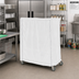 Thumbnail image #2 for Metro 36 x 24 x 74 Inch White Uncoated Knitted Polyester Cart Cover