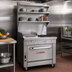 Thumbnail image #2 for Southbend Platinum 32-Inch Heavy Duty Gas Range with 2 Open Burners, 16-Inch Griddle, 1-Inch Plate and Cabinet Base