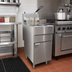 Thumbnail image #2 for Omcan Natural Gas Floor Fryer, 15.5-Inch Wide, 50 lb Oil Capacity