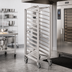 Thumbnail image #2 for Baxter Stainless Steel Single End Load Rack for Single Rack Ovens, 12 Slides
