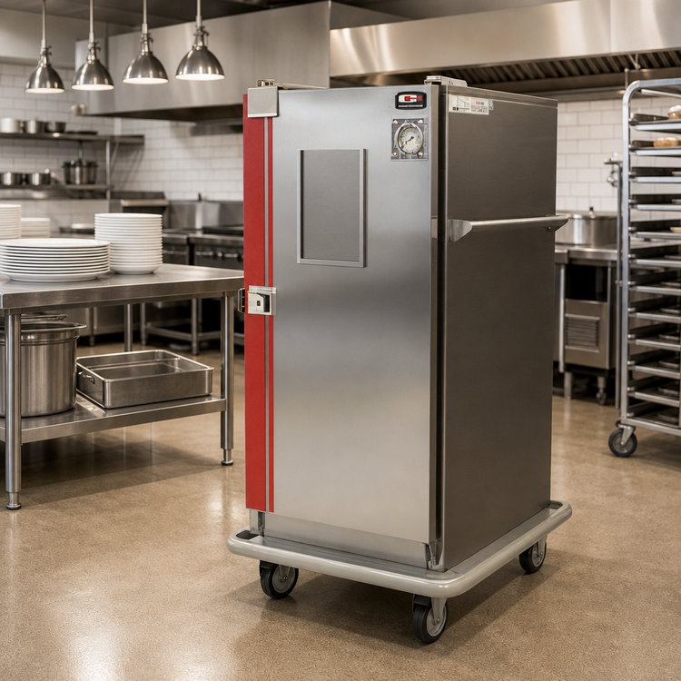 Product image #2 for Classic Carter Mobile Insulated Banquet Holding Cabinet, Electric, Single Door, 60 Covered Plates