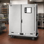 Thumbnail image #2 for Metro MBQ MBQ-180D Double-Door Heated Banquet Holding Cabinet, 180-Plate Capacity, 120V, Stainless Steel