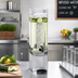 Thumbnail image #2 for Cal-Mil Square Clear Glass Infusion Beverage Dispenser with Drip Tray, 1.5 Gallon