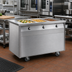 Thumbnail image #2 for Randell 48 Inch Electric Mobile Modular Hot Food Table with 3 Sealed Wells and Enclosed Cabinet Base