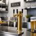 Thumbnail image #2 for Perlick Century 3-Inch O.D. Glycol-Cooled Countertop Beer Draft Arm Tower, 2-Faucet, Tarnish-Free Brass