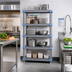 Thumbnail image #2 for Millenia 5-Shelf Polymer Stationary Starter Shelving Unit, 72 x 24 x 74 Inches, Gray