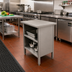 Thumbnail image #2 for Open-Front Enclosed Base Stainless Steel Work Table with Undershelf, 36 x 24 Inches
