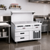 Thumbnail image #2 for Garland Arctic Fire 46-Inch One-Section Remote Refrigerated Freezer Base with 2 Self-Closing Drawers