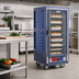 Thumbnail image #2 for Metro C5 3 Series Low-Watt Mobile Heated Holding & Proofing Cabinet, 3/4 Height, Blue Insulation Armour, Clear Polycarbonate Door
