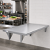 Thumbnail image #2 for Steel Works Stainless Heavy-Duty 24 x 24 Inch Single Pass-Through Shelf, 16-Gauge 304 Stainless Steel