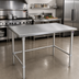 Thumbnail image #2 for John Boos 16-Gauge Stainless Steel Flat Top Work Table with Stallion Safety Edge, 84 x 48 Inches