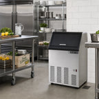 Thumbnail image #2 for Maxximum Maxx Ice MIM120 Self-Contained Air-Cooled Full Dice Ice Maker with 35 lb Bin, 120 lb Daily Production, Stainless Steel