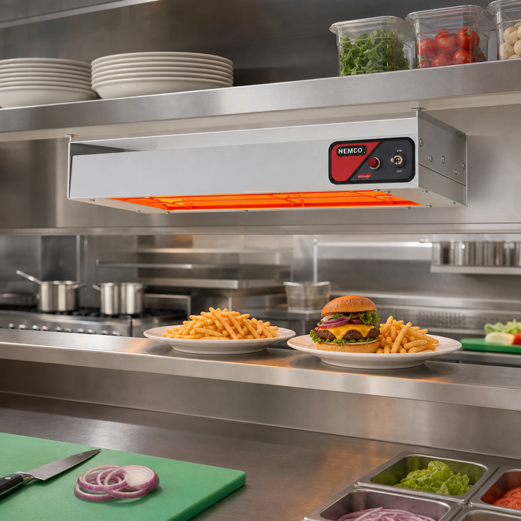 Product image #2 for Nemco 24-Inch Dual Unlighted Infrared Strip Heater with Infinite Temperature Control, 120V