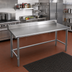 Thumbnail image #2 for Eagle Spec-Master 144-Inch x 36-Inch Stainless Steel Work Table with 4-1/2-Inch Backsplash and Tubular Base