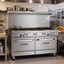 Thumbnail image #2 for Southbend Ultimate 60-Inch Gas Restaurant Range with 6 Open Burners, 24-Inch Charbroiler, and 2 Cabinets