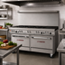 Thumbnail image #2 for Southbend Ultimate 60-Inch Gas Restaurant Range with 6 Open Burners, 24-Inch Charbroiler, and 2 Cabinets
