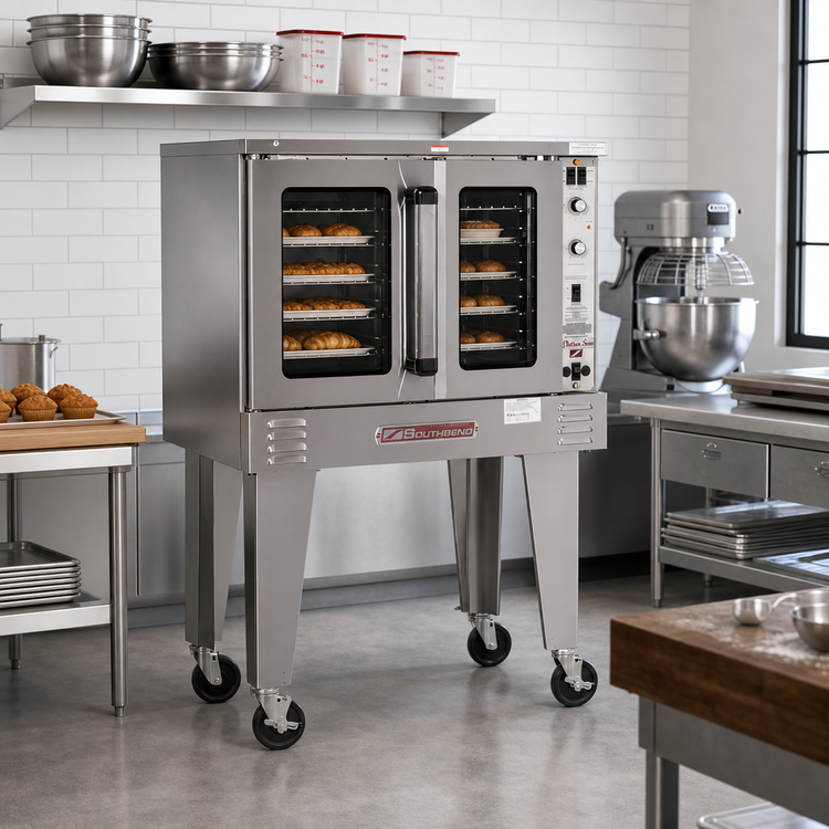 Product image #2 for Southbend Platinum Single-Deck Electric Bakery-Depth Convection Oven with Independent Doors