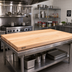 Thumbnail image #2 for John Boos Boos Block 60-Inch x 42-Inch x 3-Inch Edge Grain Maple Kitchen Countertop with Varnique Finish