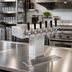 Thumbnail image #2 for Perlick Extra High 6-Faucet Countertop Glycol-Cooled Tee Draft Beer Tower, Stainless Steel