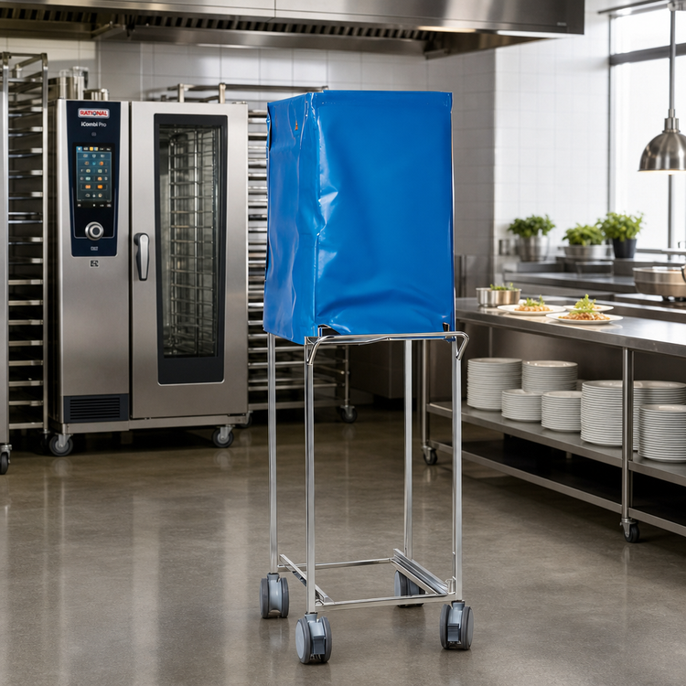 Product image #2 for RATIONAL Banquet Finishing System for SCC 101/CMP 101 with 32-Plate Mobile Rack, Thermocover, and Transport Trolley