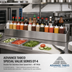 Thumbnail image #2 for Advance Tabco Special Value Series DT-4 Double-Tier Stainless Steel Speed Rail — 48 Inches Wide, 24-26 Bottle Capacity, Keyhole Mount