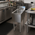 Thumbnail image #3 for BK Resources 12-Inch Wide Underbar Dump Sink with 10