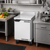 Thumbnail image #2 for Beverage-Air 20-Inch Shallow Depth Worktop Refrigerator with Solid Reversible Door and Foamed-In-Place Backsplash