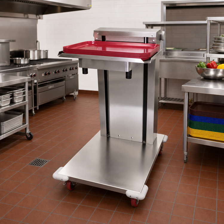 Product image #2 for Carter-Hoffmann Single-Stack Cantilever Mobile Tray Dispenser for 14 x 18 Trays