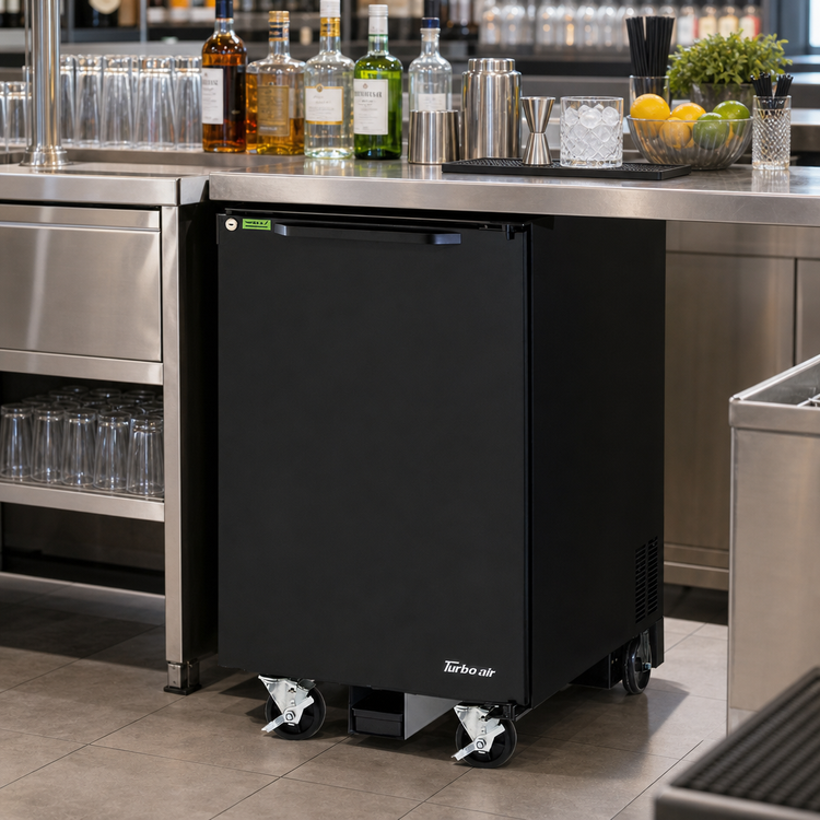 Product image #2 for Turbo Air Super Deluxe One-Section Back Bar Cooler, 7.76 Cu. Ft., Self-Contained