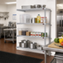 Thumbnail image #2 for EagleGard 4-Tier Add-On Wire Shelving Unit, 72 x 24 x 74 Inches, Hybrid Epoxy Finish