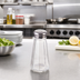 Thumbnail image #2 for Winco 3 oz Paneled Glass Salt and Pepper Shaker with Stainless Steel Mushroom Top