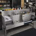 Thumbnail image #2 for Advance Tabco Prestige Uni-Serv 48-Inch Stainless Steel Speed Bar with Left Ice Bin, 10-Circuit Cold Plate, Dump Sink, and Blender Recess