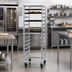 Thumbnail image #2 for New Age Mobile Full-Height End-Loading Aluminum Bun Pan Rack, 15-Pan Capacity