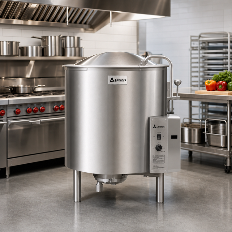 Product image #2 for Legion LGB-60 Stationary 60-Gallon Gas Self-Contained Kettle, 2/3 Jacketed