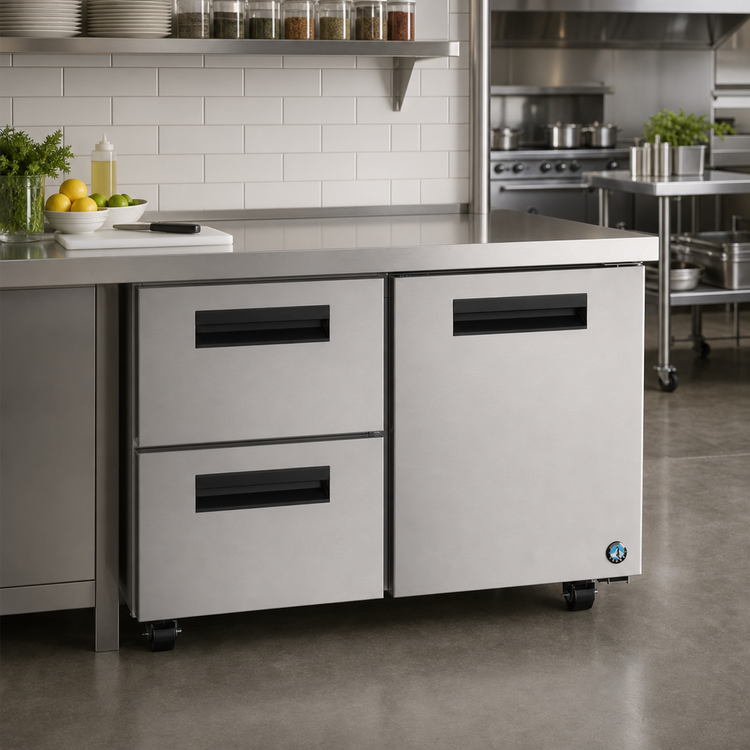 Product image #2 for Hoshizaki Steelheart 48-Inch Undercounter Refrigerator with 1 Door and 2 Drawers