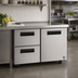 Thumbnail image #2 for Hoshizaki Steelheart 48-Inch Undercounter Refrigerator with 1 Door and 2 Drawers