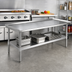 Thumbnail image #2 for Eagle Group 84-3/8-Inch W x 30-3/8-Inch D Griddle/Equipment Stand with Stainless Steel Top