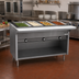 Thumbnail image #2 for Spec-Master HT4CB-240-3 4-Well Electric Hot Food Table with Enclosed Base and Cutting Board