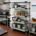 Thumbnail image #2 for Quantum Solid Stainless Steel Shelving Starter Kit, 36 x 18 x 74 Inches