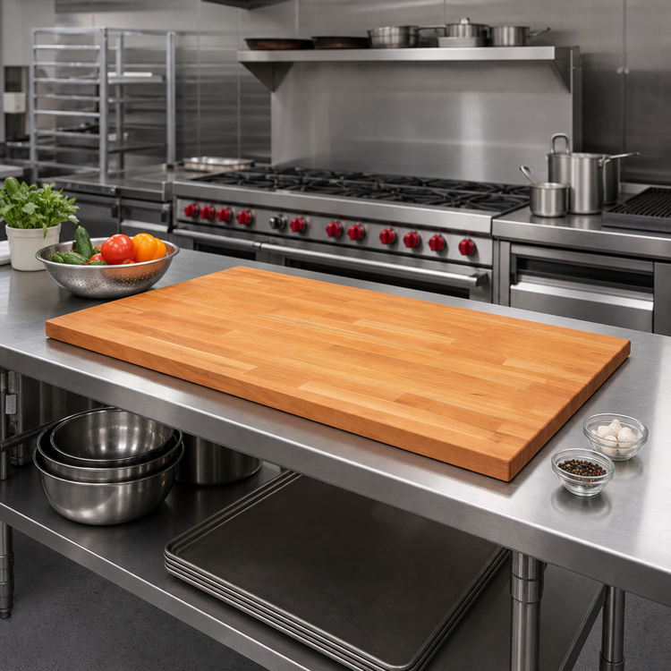 Product image #2 for Boos Block American Cherry Edge Grain Kitchen Countertop, 72 Inch x 27 Inch x 1-1/2 Inch