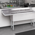 Thumbnail image #2 for Advance Tabco Fabricated 3-Compartment Sink with 36-Inch Left Drainboard and 24 x 30 x 14-Inch Bowls