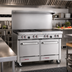 Thumbnail image #2 for Southbend S-Series 48-Inch Commercial Gas Range with 1/2-Inch Griddle and Two Space Saver Ovens